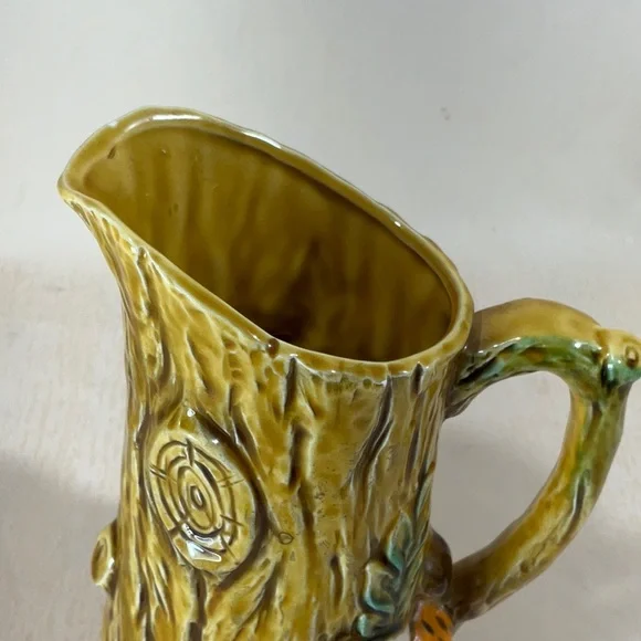 Rustic Yellow Tree Trunk Pitcher - Picture 13 of 15